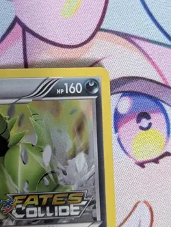 Pokemon TYRANITAR Prerelease FATES COLLIDE Stamped XY130 Holo Promo - Image 3