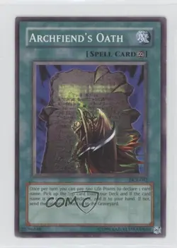 Archfiend's Oath Unlimited YuGiOh Dark Crisis #DCR-092 2003 - Image 1