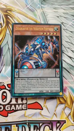 YuGiOh Disablaster the Negation Fortress Ultra Rare INFO-EN026 - Image 1