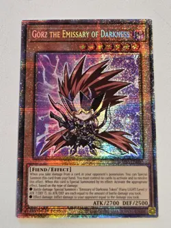 Gorz the Emissary of Darkness BLMM-EN005 Starlight Rare Yugioh 1st Edition Mint - Image 1