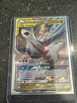 Pokemon Latias & Latios GX Ultra Rare TCG Tag Team Up Card 113/181 Sun & Moon - Image 1