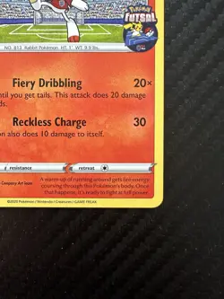 Scorbunny On The Ball 004/005 Futsal Soccer Promo English Pokemon Card (LP) - Image 4