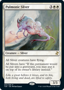 Pulmonic Sliver Time Spiral Remastered PLD White Rare MAGIC MTG CARD ABUGames - Image 1