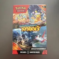 Pokemon Scarlet & Violet: Surging Sparks Booster Bundle Box 6 Packs Tcg Card - Image 1