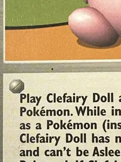 Clefairy Doll - 70/102 Rare Base Set Pokemon Card Unlimited LP Ink Dot Error - Image 4
