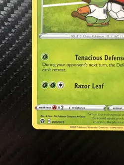 Pokemon Card Grookey On The Ball 003/005 Futsal Promo Non Holo Rare NM - Image 5