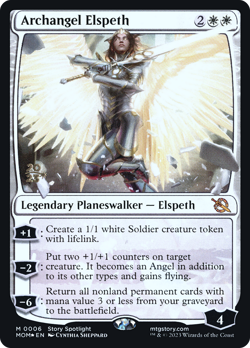 Archangel Elspeth (Prerelease) FOIL March of the Machine PLD CARD ABUGames - Image 1