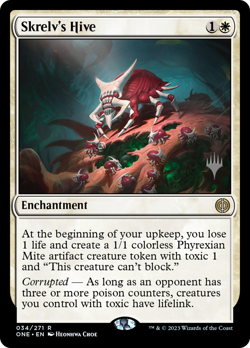 Skrelv's Hive (Promo Pack) FOIL Phyrexia: All Will Be One NM Rare CARD ABUGames - Image 1