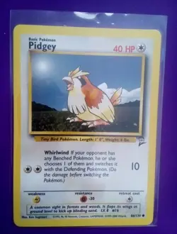 Pokemon Pidgey Base Set 2 Common 86/130 Card - Image 1