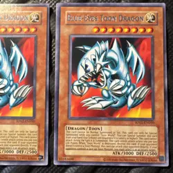 Blue-Eyes Toon Dragon Yu-Gi-Oh! Card Lot RP01-EN050 - RARE - Image 3