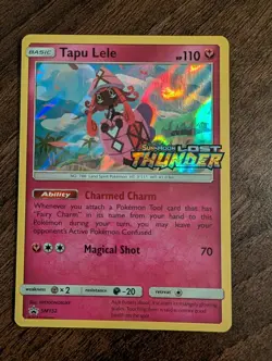 Tapu Lele SM152 Lost Thunder Holo Prerelease Black Star Promo Pokemon Card NM - Image 1