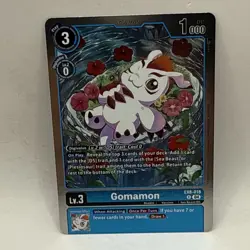 Gomamon EX8-018 R Digimon CCG | Chain of Liberation LP Trading Card - Image 1