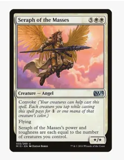 Seraph of the Masses #32 M15 Magic Card In Protective Sleeve - Image 1