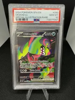 PSA 10 GEM MINT Okidogi ex 090/064 Shrouded Fable SIR Holo Rare Pokemon Card - Image 1