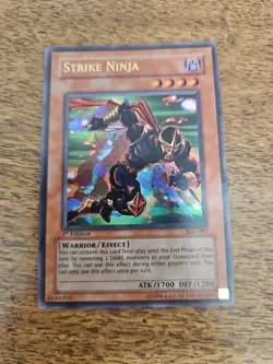 Yu-Gi-Oh! Invasion of Chaos Strike Ninja IOC-007 1st Edition Trading Card LP - Image 1