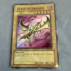 Curse of Dragon LOB-066 1st Edition Super Rare Yugioh Card | Asian English | LP+ - Image 1