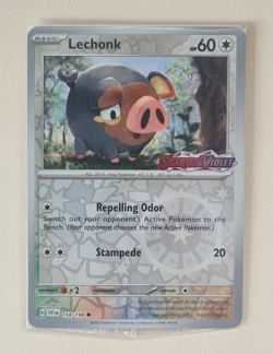 Pokemon TCG - Lechonk 154/198 - Scarlet & Violet Sealed Promo STAMPED Card - Image 1