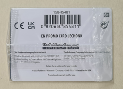 Pokemon TCG - Lechonk 154/198 - Scarlet & Violet Sealed Promo STAMPED Card - Image 5