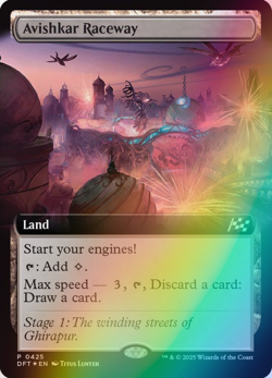 MTG - Avishkar Raceway - Foil Extended Art - DFT 0425 - Aetherdrift - Promo - Image 1