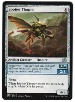 Spotter Thopter 80 The Brothers' War NM MTG - Image 1