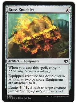 Brass Knuckles 372 Commander Masters NM MTG - Image 1