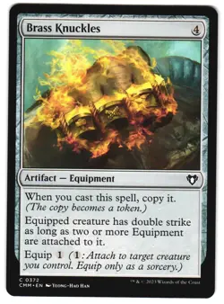 Brass Knuckles 372 Commander Masters NM MTG - Image 1