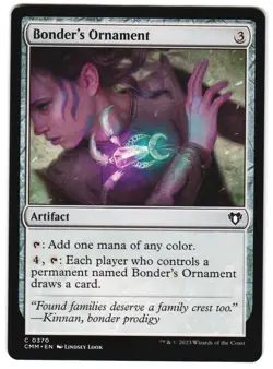 Bonder's Ornament 370 Commander Masters NM MTG - Image 1
