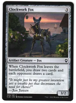 Clockwork Fox 308 Commander Legends: Battle for Baldur's Gate NM MTG - Image 1