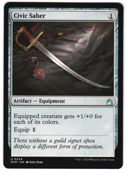 Civic Saber 254 Ravnica Remastered NM MTG - Image 1