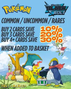 Pokemon - Black Bolt - Common/Uncommon and Rare cards - Choose your own - Image 1
