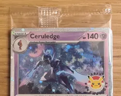 Sealed Exclusive Holo Promo Pokemon Card Ceruledge 040/091 POKEMON DAY 2024 - Image 2
