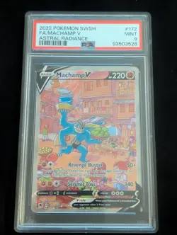 Machamp V 172/189 Astral Radiance PSA 9 Mint Pokemon TCG - Image 1