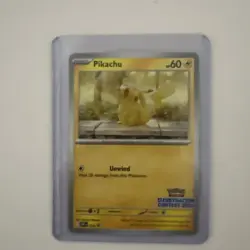 🔥Pokemon TCG Pikachu SVP214 Illustration Contest 2024 Black Star Promo Card 🔥 - Image 1