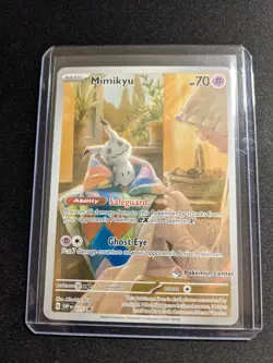 Mimikyu 075 Paldean Fates Pokemon Center ETB Promo Near Mint! - Image 1