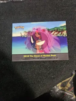Pokemon Topps EP19 The Ghost of Maiden Peak TV Animation Blue Logo - Image 1
