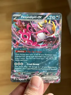 Fezandipiti ex 038/064 Sv: Shrouded Fable Double Rare Holo Pokemon TCG - Image 1