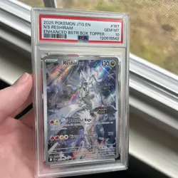 PSA 10 N's Reshiram 167 Pokemon Jtg En Journey Together 2025 Enhanced Topper - Image 1