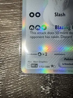 Reshiram EX 173/086 - White Flare English Pokemon Black-White Rare BWR- Mint/NM - Image 4