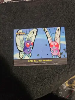 Pokemon Topps EP20 Bye, Bye Butterfree TV Animation Blue Logo - Image 1