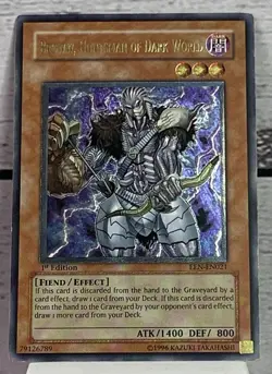 YuGiOh Broww, Huntsman of Dark World Elemental Energy Ultimate Rare 1st Edition - Image 1