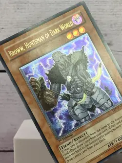 YuGiOh Broww, Huntsman of Dark World Elemental Energy Ultimate Rare 1st Edition - Image 3