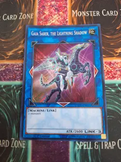 Yugioh Gaia Saber, the Lightning Shadow COTD-EN051 Secret Rare 1st Edition NM - Image 1