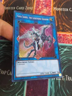 Yugioh Gaia Saber, the Lightning Shadow COTD-EN051 Secret Rare 1st Edition NM - Image 2