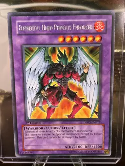Yugioh! Elemental Hero Phoenix Enforcer - DP05-EN012 Ultra Rare 1st Edition LP - Image 1
