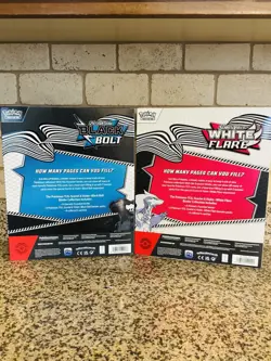 Pokemon Black Bolt and White Flare Binder Collection Bundle Set of 2 - Image 2