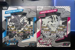 Pokemon Black Bolt and White Flare Binder Collection Bundle Set of 2 - Image 1