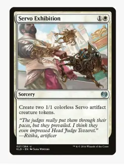 Servo Exhibition #27 Kaladesh (KLD) Magic Card in Protective Sleeve - Image 1