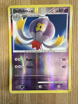 Drifblim 57/147 2009 Supreme Victors Set Pokemon Card Reverse Holo - HP - Image 1