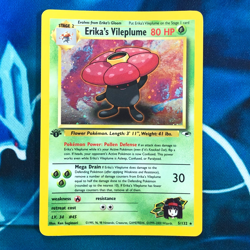 Erika's Vileplume - 5/132 - 1st Edition Holo Rare Gym Heroes - Pokemon Card - MP - Image 1