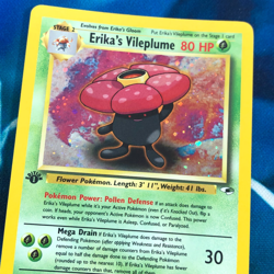 Erika's Vileplume - 5/132 - 1st Edition Holo Rare Gym Heroes - Pokemon Card - MP - Image 2
